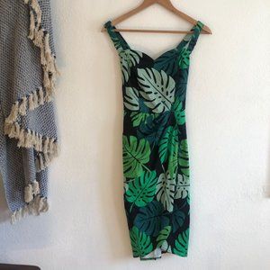 Collectif Clothing 50s Mahina Tahiti Palm Dress